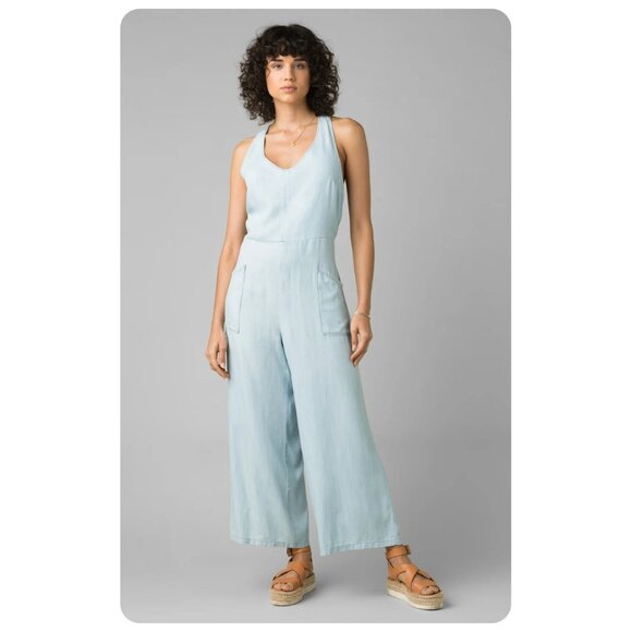 Prana Light Blue Jumpsuit - Picture 1 of 6